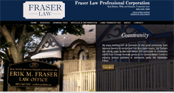 Desktop Screenshot of erikfraserlaw.ca